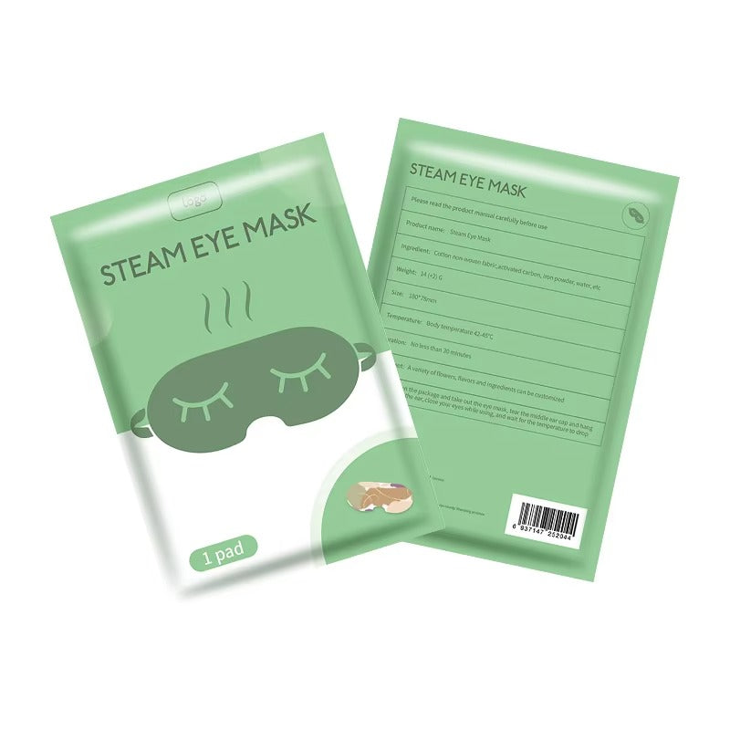 Self-Heated Warm Eye Mask for Night Care Soothing Moisturizer Dark Circle Relief OEM Home Sleep Steam Eye Masks