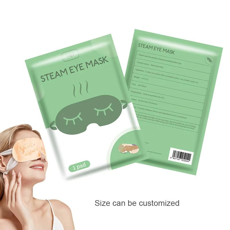 Self-Heated Warm Eye Mask for Night Care Soothing Moisturizer Dark Circle Relief OEM Home Sleep Steam Eye Masks