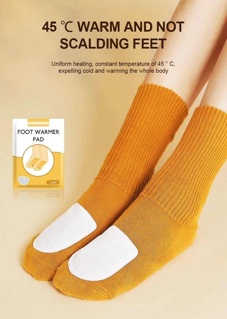 Air Activated Heat Sticker Disposable Heating Foot Warmer Adhesive Feet Toe Warm Patch Self-heated Insole Shoes Warm Pad
