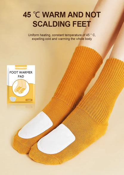 Air Activated Heat Sticker Disposable Heating Foot Warmer Adhesive Feet Toe Warm Patch Self-heated Insole Shoes Warm Pad