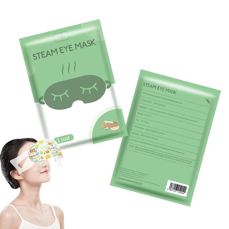 Self-Heated Warm Eye Mask for Night Care Soothing Moisturizer Dark Circle Relief OEM Home Sleep Steam Eye Masks