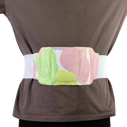 Custom Made Disposable Air-Activated Self-Heating Waist Patch with Elastic Band Women's Menstrual Cramps Thermal Equipment