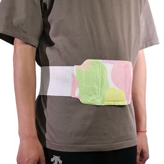 Custom Made Disposable Air-Activated Self-Heating Waist Patch with Elastic Band Women's Menstrual Cramps Thermal Equipment