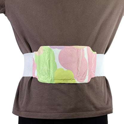 Custom Made Disposable Air-Activated Self-Heating Waist Patch with Elastic Band Women's Menstrual Cramps Thermal Equipment